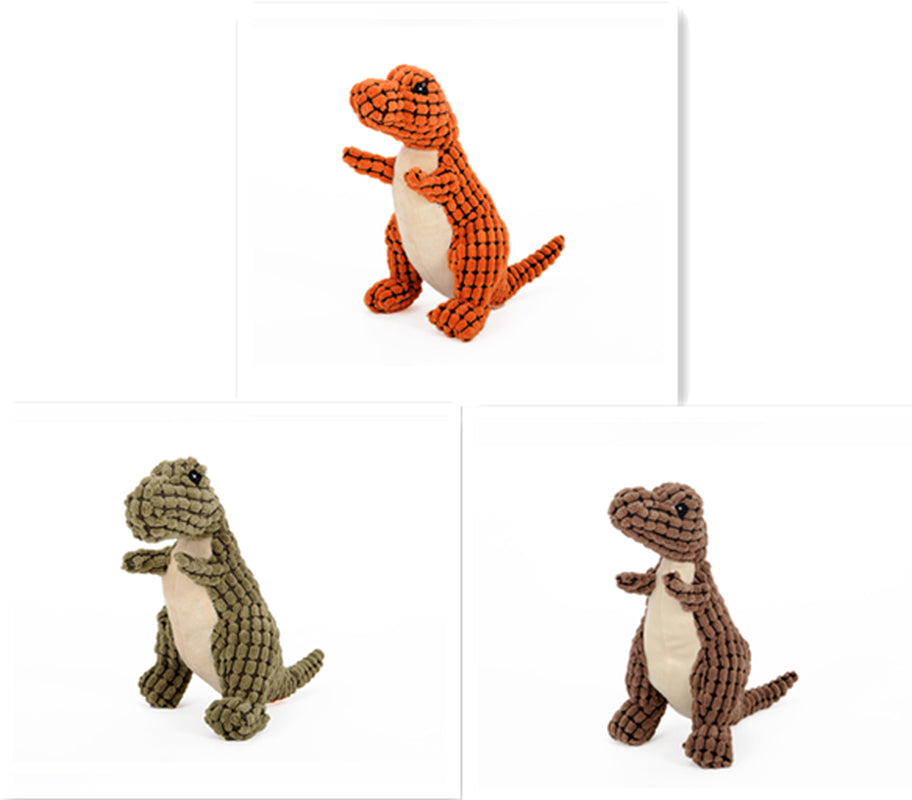 Dinosaur Pet Toys Giant Dogs Pets Interactive Dog Toys for Large Dogs Chew Toys Chihuahua Plush Stuffing Squeakers